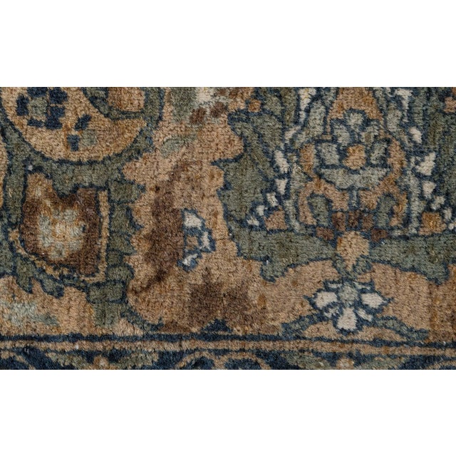Persian Early 20th Century Persian Kirman Botanic Handwoven Wool Rug For Sale - Image 3 of 10