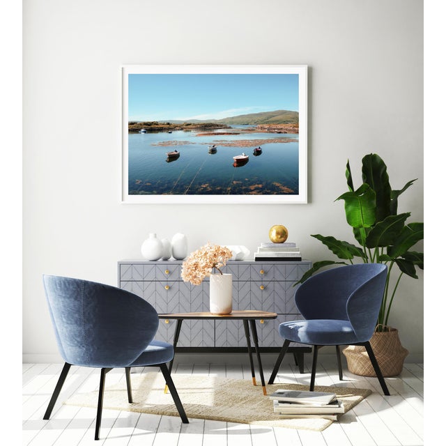 Contemporary Coastal Landscape Photograph, Isle of Mull, Scotland 'Small Boats, Mull', 45 X 30" Fine Art Photography Print For Sale - Image 11 of 12