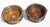 Pair 19th century Sheffield wine coasters. Need polishing.