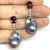 White Diamond Rubellite Tourmaline Pearl Earrings 18k Gold 6.25 TCW Certified For Sale - Image 8 of 10