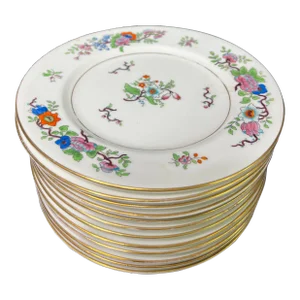 Mid 20th Century Fine Coalport Corea Pattern Plates- Set of 12
