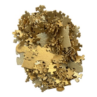 Golden Nugget Puzzle Sculpture by Jeffrey Wilcox Paclipan For Sale