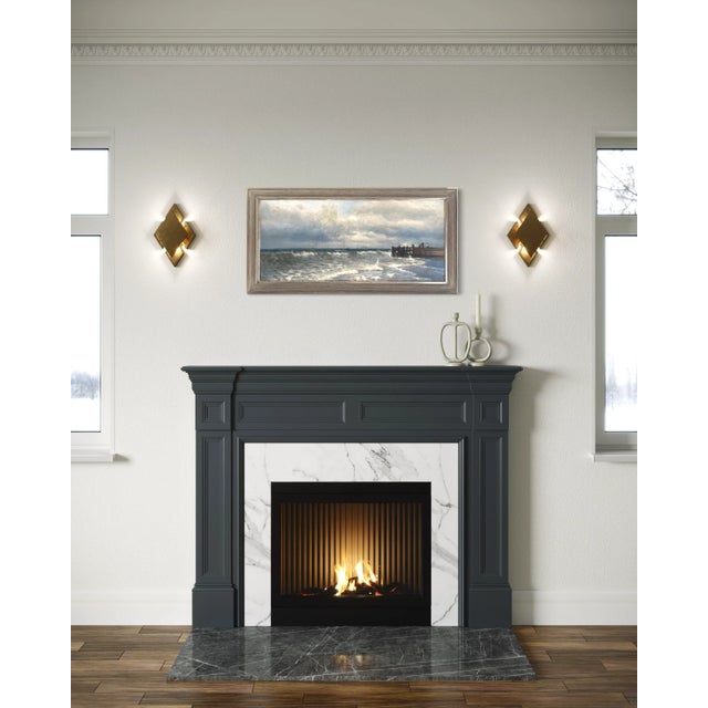 Paint People on a Pier Maritime Painting by K E Felix (Kanute Edwin Felix) For Sale - Image 7 of 7