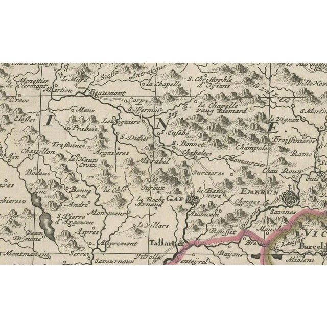 Antique Map of Piedmont by Justus Danckerts, 1690 For Sale - Image 3 of 11