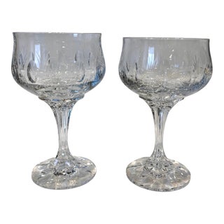 Tiffin Champagne Glasses by Franciscan- a Pair For Sale