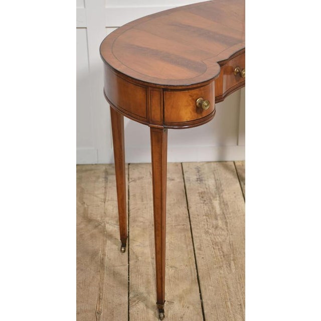 Kidney-Shaped Lady's Dressing Table in Mahogany, 1890s For Sale - Image 5 of 10