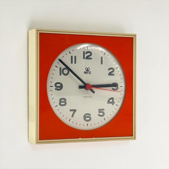 Vintage Wall Clock from Ritz Italora, Italy, 1960s For Sale - Image 11 of 11