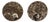 Pair Ammonite Plates Natural Fossil 4.5" For Sale