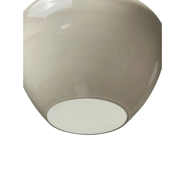 1980s Pair of Italian Murano Gray Glass Pendants, 1980's. For Sale - Image 5 of 7