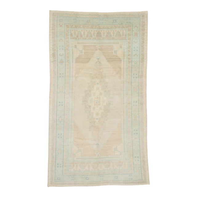 Vintage Turkish Oushak Rug - 05'03 X 09'03 For Sale