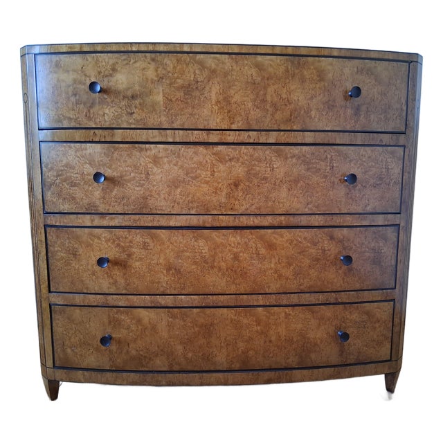 Late 20th Century Henredon ReVision Karelian Birch Chest For Sale