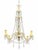 European Chandelier with Crystal Pendants For Sale - Image 6 of 6