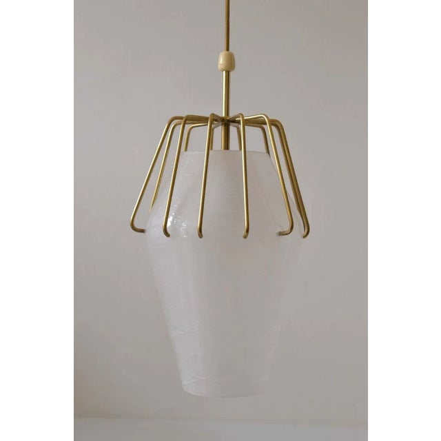 Pendant circa 1960 original condition the height of the chandelier is easily adjustable to fit different rooms Up to 250V...