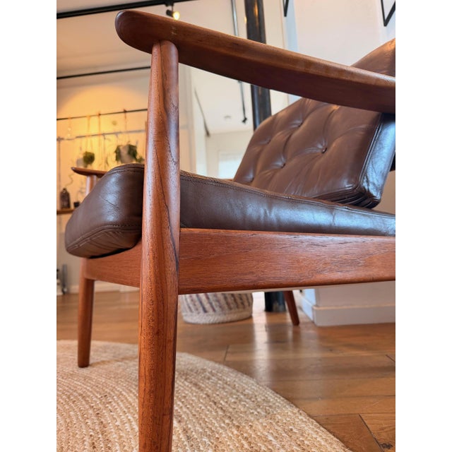 Mid-Century Modern FD 164 Lounge Chair by Arne Vodder for Cado, 1960s For Sale - Image 3 of 18