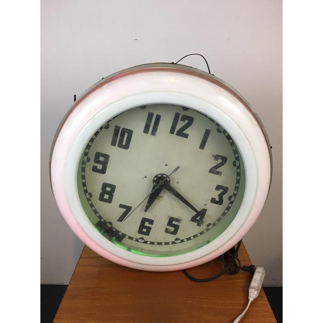 Cleveland Neon Clock Company Electric Clock Chairish