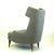 Oswald Haerdtl Monumental Grey Austrian Mid-Century Wingback Armchair by Oswald Haerdtl For Sale - Image 4 of 13