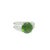 Contemporary 3.73 Carat Demantoid Garnet Diamond Platinum Ring, GRS Certified, Size 6 For Sale - Image 3 of 7