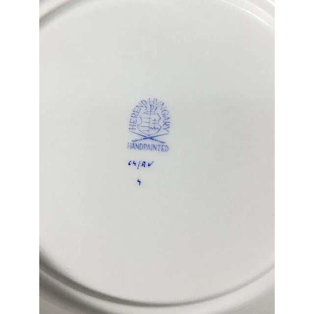 Chinese Bouquet Apponyi Green Porcelain Tureens with Handles from Herend, Set of 2 For Sale - Image 5 of 6