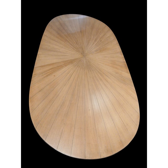 Mid-Century Modern Vintage Oval Table, 1950s For Sale - Image 3 of 7