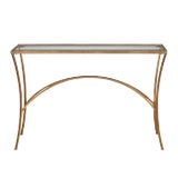 Image of Gold Leaf Console Table For Sale
