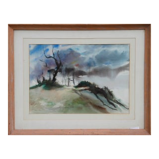 1950s "Nissequogue Hecate's Garden" Watercolor Painting by Eve Nethercott For Sale