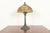 Antique Arts & Crafts Table Lamp With Painted Glass Landscape Scene Shade, Circa 1920s For Sale - Image 15 of 16