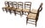 7 Antique Hitchcock Style Chairs in Excellent Condition For Sale