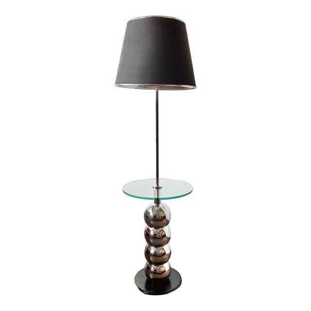George Kovacs Chromestacked Ball Floor Lamp For Sale