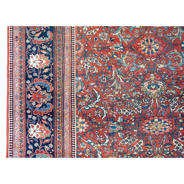 Late 19th Century Persian Sarouk Farahan Rug For Sale - Image 10 of 14