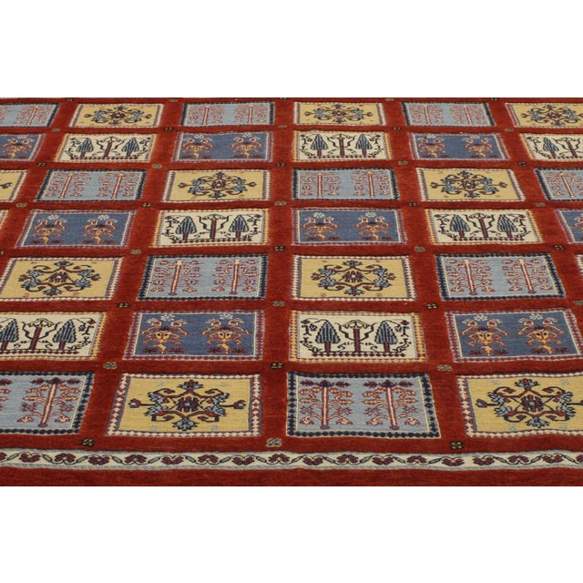 Late 20th Century Vintage Indian Gabbeh Rug, 06'07 X 09'10 For Sale - Image 5 of 6