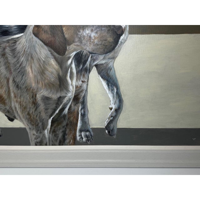 British Hunting Large Farmed Oil Painting Title "Berkeley Goblin” Pack of Foxhounds, Berkeley Hunt by Vicky Palmer For Sale - Image 4 of 18