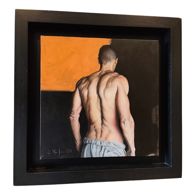 Filippo Manfroni, A Man 2, Oil on Canvas For Sale