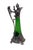 Antique Germany WMF Art Nouveau green glass and silver-plated/pewter claret jug / pitcher / wine carafe. Circa 1900–1906....