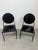 Mid-Century Modern Pair of Dakota Jackson Memphis-Style "Vik-Ter" Black Side Chairs For Sale - Image 3 of 7