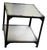 Restoration Hardware Style - Industrial Metal Square Side Table For Sale