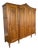 Vintage French Louis XVI Style Carved Oak 4-Door Wardrobe For Sale