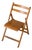 Vintage Italian Folding Chair in Light Wood, 1950s For Sale
