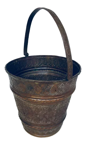 Moorish Metal Copper Vessel Hammam Water Bucket