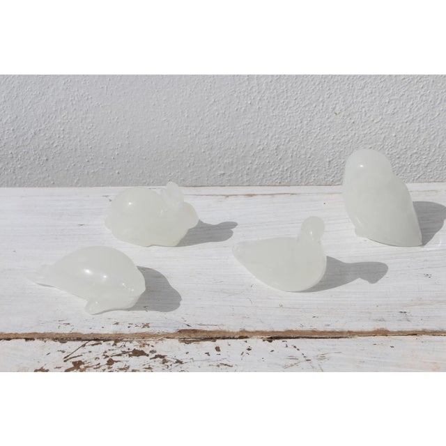 Circa: 1980. Origin: Norway. Material: Opaline Glass. Item condition: One tiny chip on the owl's head and a flaw on his...