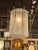 Pair of Italian Modern Pale Green Frosted Glass Lanterns For Sale - Image 4 of 7