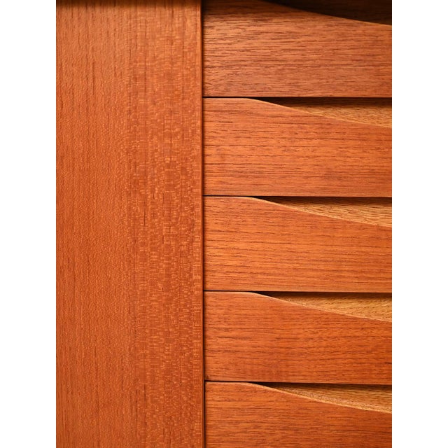 Wood Teak Sideboard with Bookcase from Brantorps, 1950s For Sale - Image 7 of 13