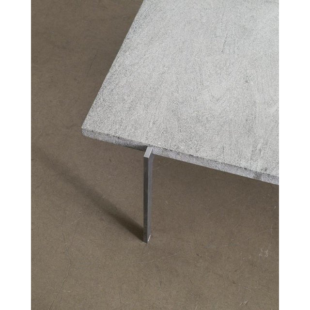 Danish Mid-Century Squared Pk61 Coffee Table in Steel & Cipollini Marble by Poul Kjærholm , 1960s For Sale - Image 3 of 8