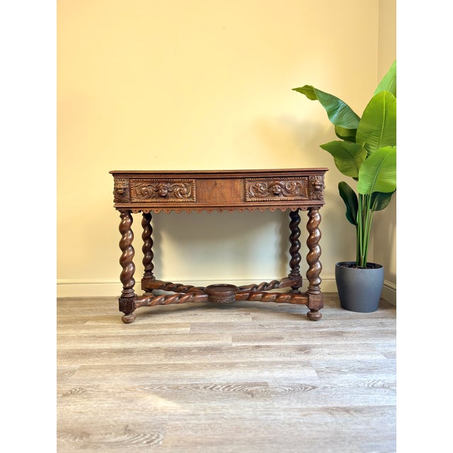 Antique Console Table in Carved Wood, 1890s For Sale - Image 17 of 17