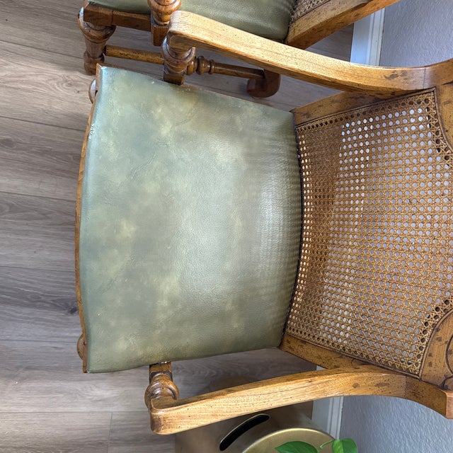 Wood Vintage Drexel French Provincial Dining Armchairs, A Pair For Sale - Image 7 of 12