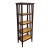 Asian Style Split Bamboo Étagère Bookcase For Sale