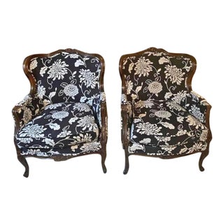 Vintage Recovered Chairs- A Pair For Sale