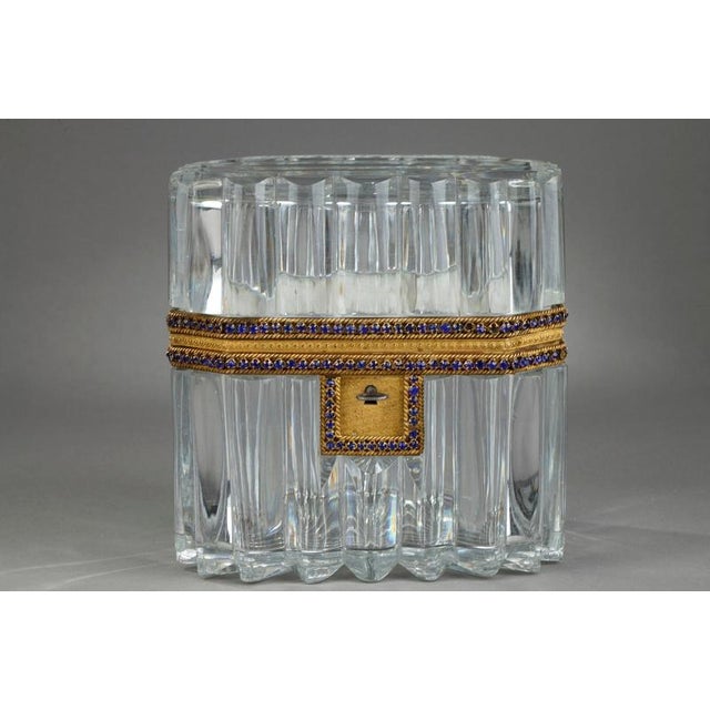 Casket with Cut Crystal and Gilt Bronze For Sale - Image 3 of 12