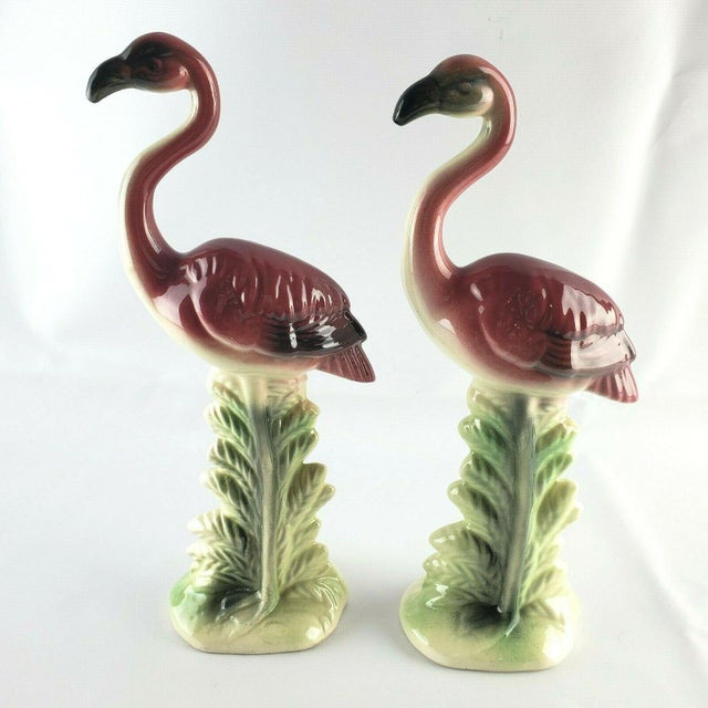 1950's Vintage Pink Flamingo Figurines A Pair Chairish