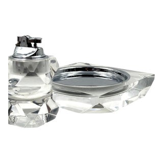 Hollywood Regency Lucite Smoking Set, Italy 1970 For Sale
