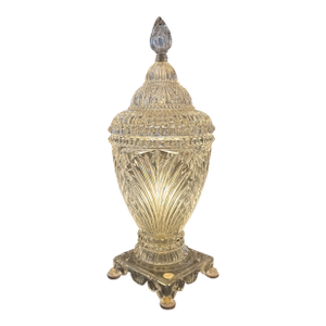 Polish Cut Glass Enclosed Table Lamp